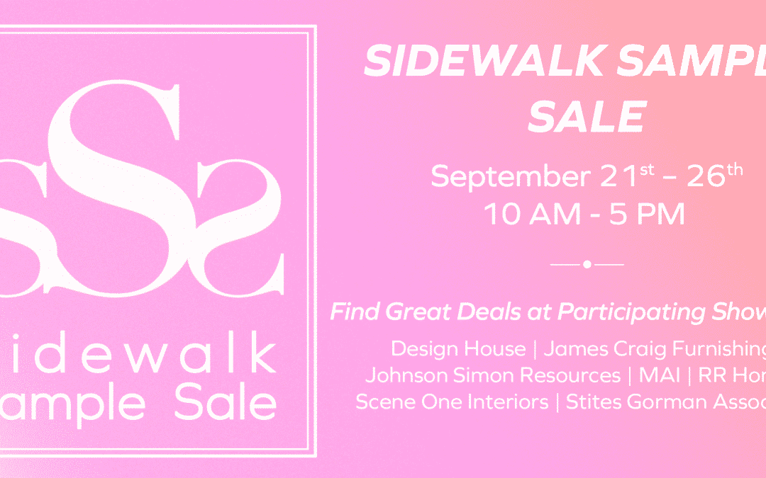 Sidewalk Sample Sale 2020