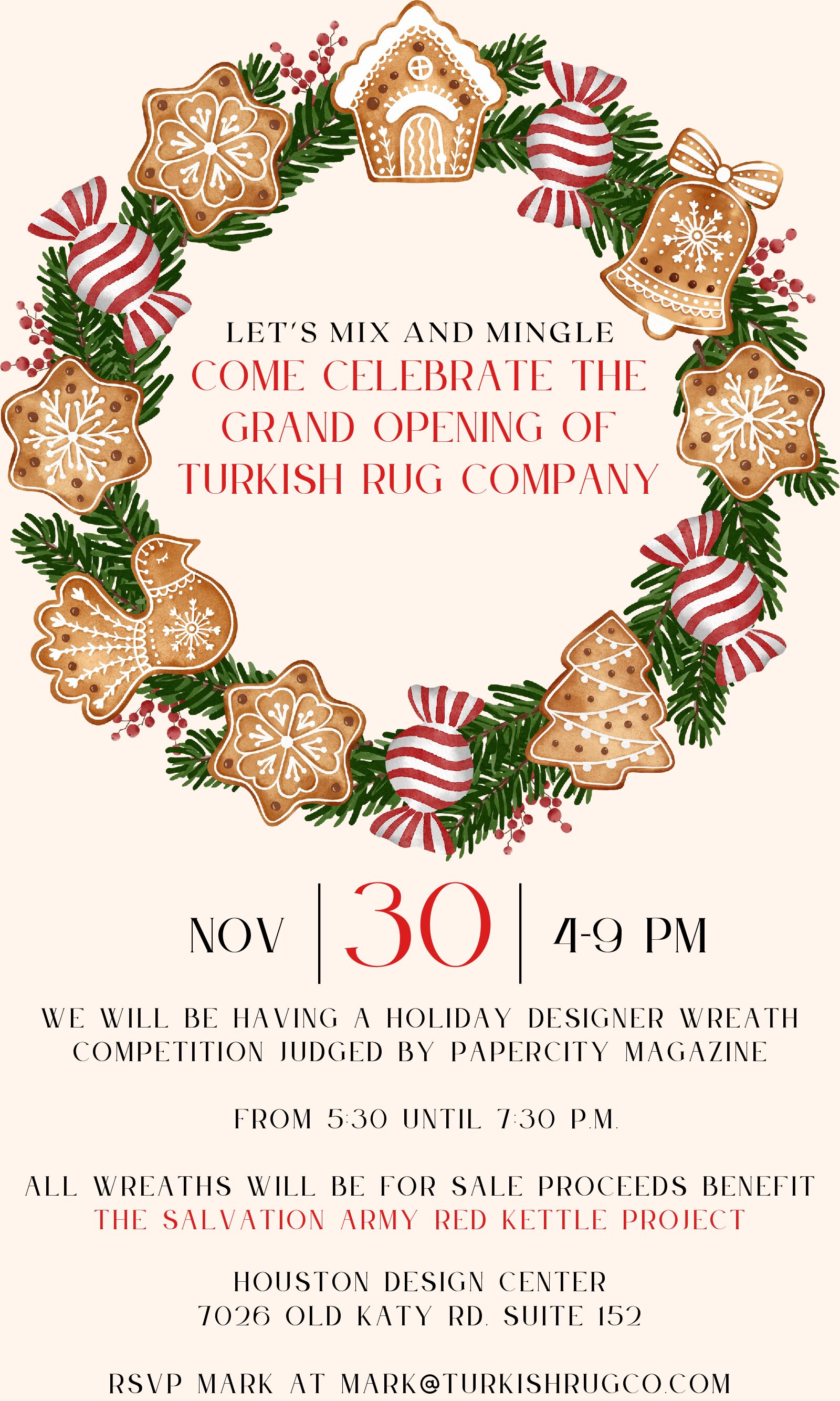 Turkish Rug Co. Grand Opening + Wreath Competition 1