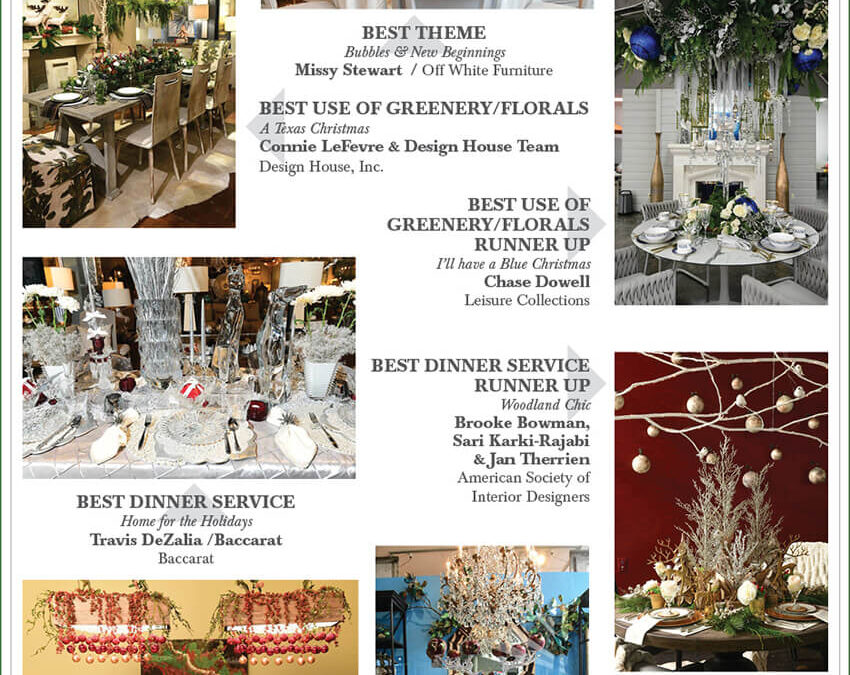 2018 Holiday Table Top Winners