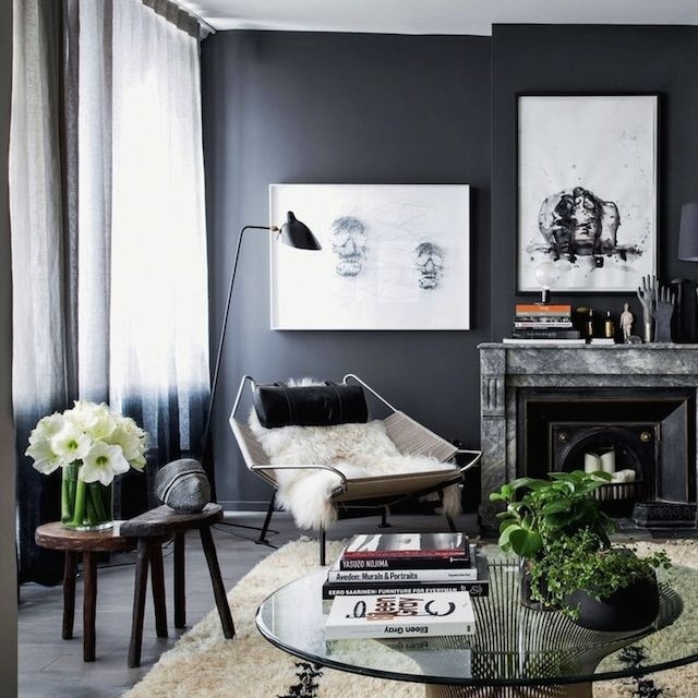 nicole janes black flame living room